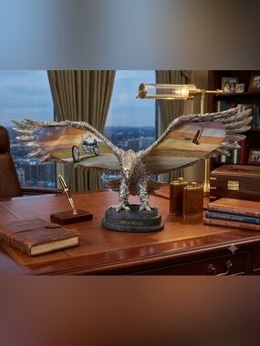 🔥Open Road" Motorcycle Eagle sculpture, Ride Hard Live Free collection